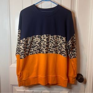 NWOT Shein cheetah sweatshirt, size M